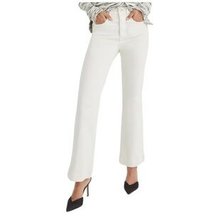 Devoted Off White Boot Cut Jeans Ladies Size 31 Mid Rise Luxury Denim